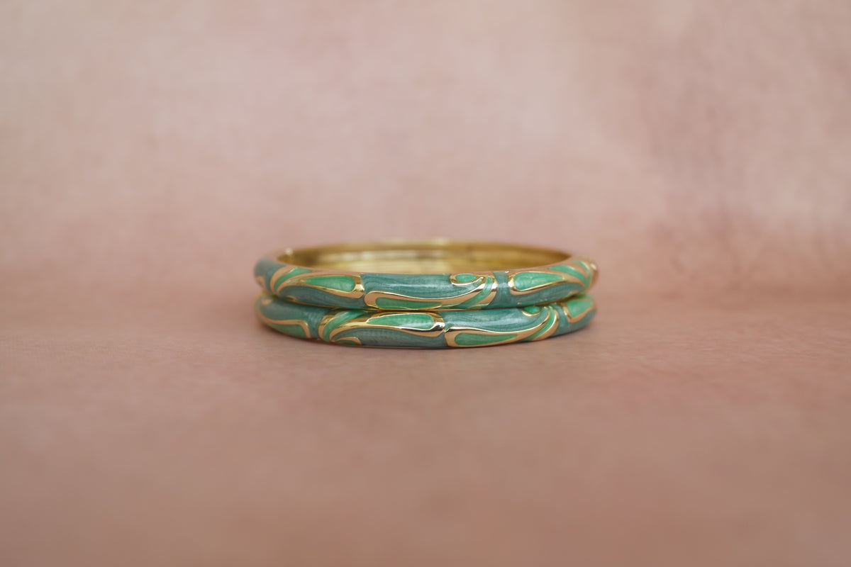 Tarang enamel bangle by Rangat, view 2