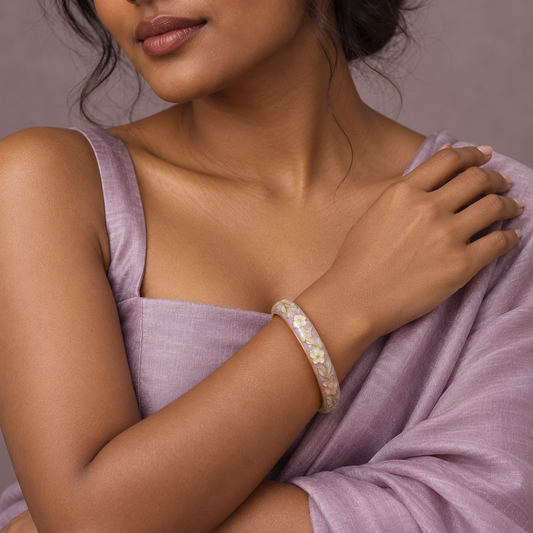 Ambar Kusum bangle - editorial model