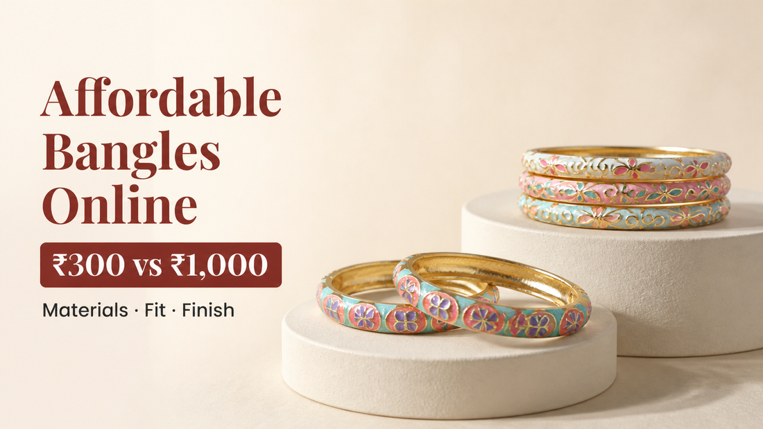 Affordable Rangat enamel bangles compared at two price levels