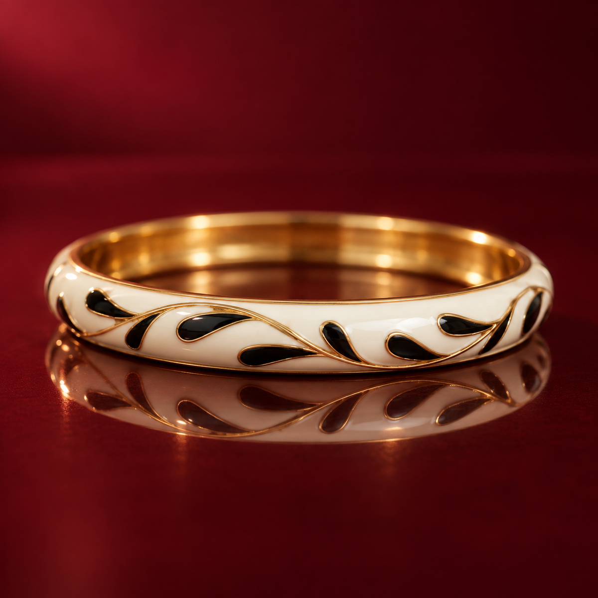Kaali Pankh | Enamel Bangles by Rangat