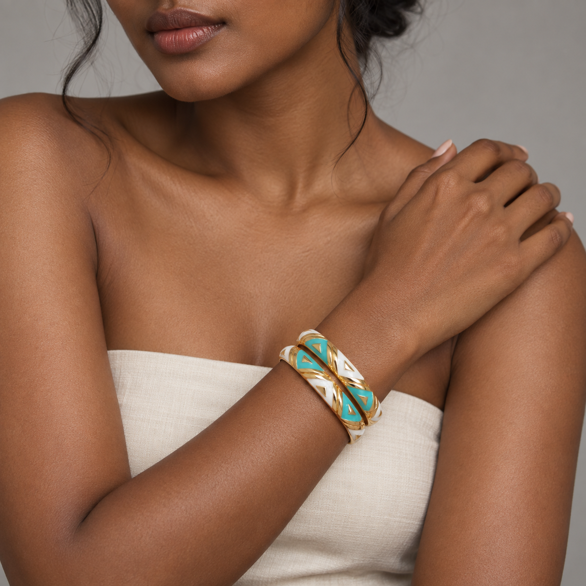 Akaar | Enamel Bangles by Rangat