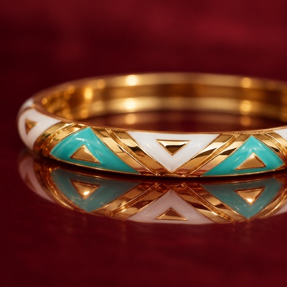 Akaar | Enamel Bangles by Rangat