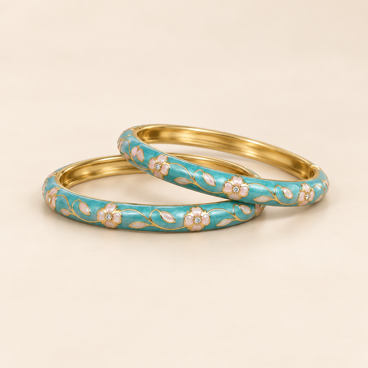 Kunj | Enamel Bangles by Rangat