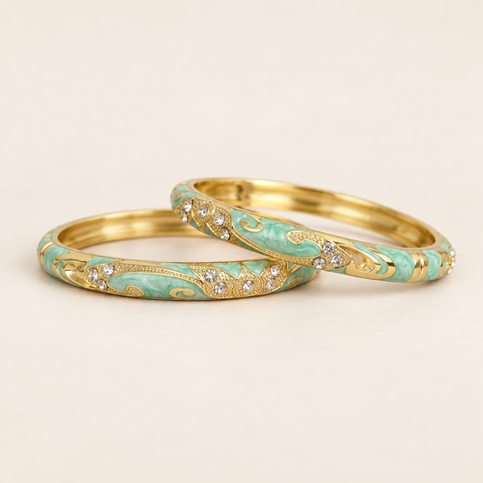 Aangan | Enamel Bangles by Rangat