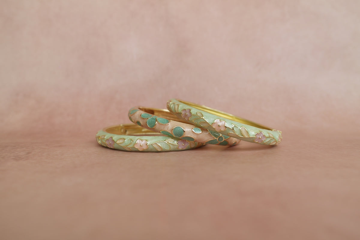 Gulistan Stack enamel bangle by Rangat, view 2