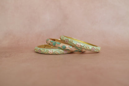Gulistan Stack enamel bangle by Rangat, view 2