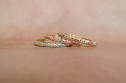 Navrang Stack enamel bangle by Rangat, view 2