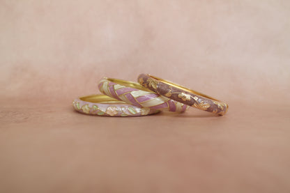 Riwaayat Stack enamel bangle by Rangat, view 2