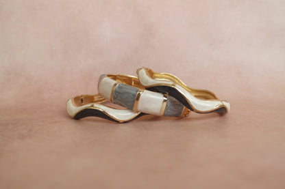 Saanjh Stack enamel bangle by Rangat, view 2