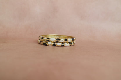 Siyah Sadaf enamel bangle by Rangat, view 2
