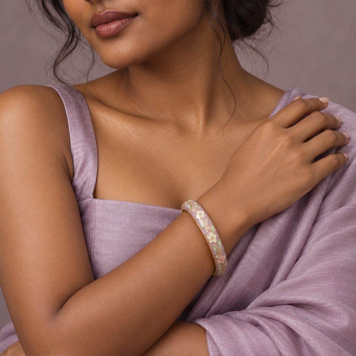 Ambar Kusum bangle - editorial model