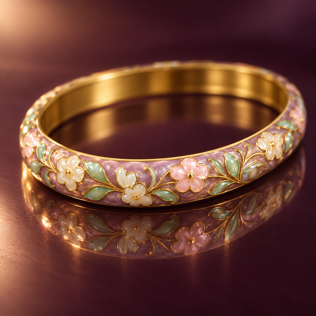 Ambar Kusum bangle - reflective detail
