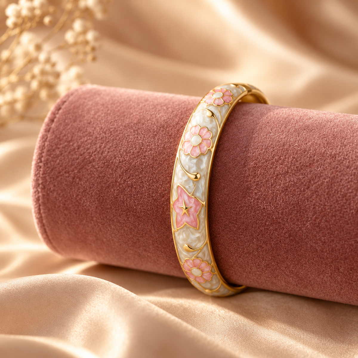 Chaitri bangle - velvet display