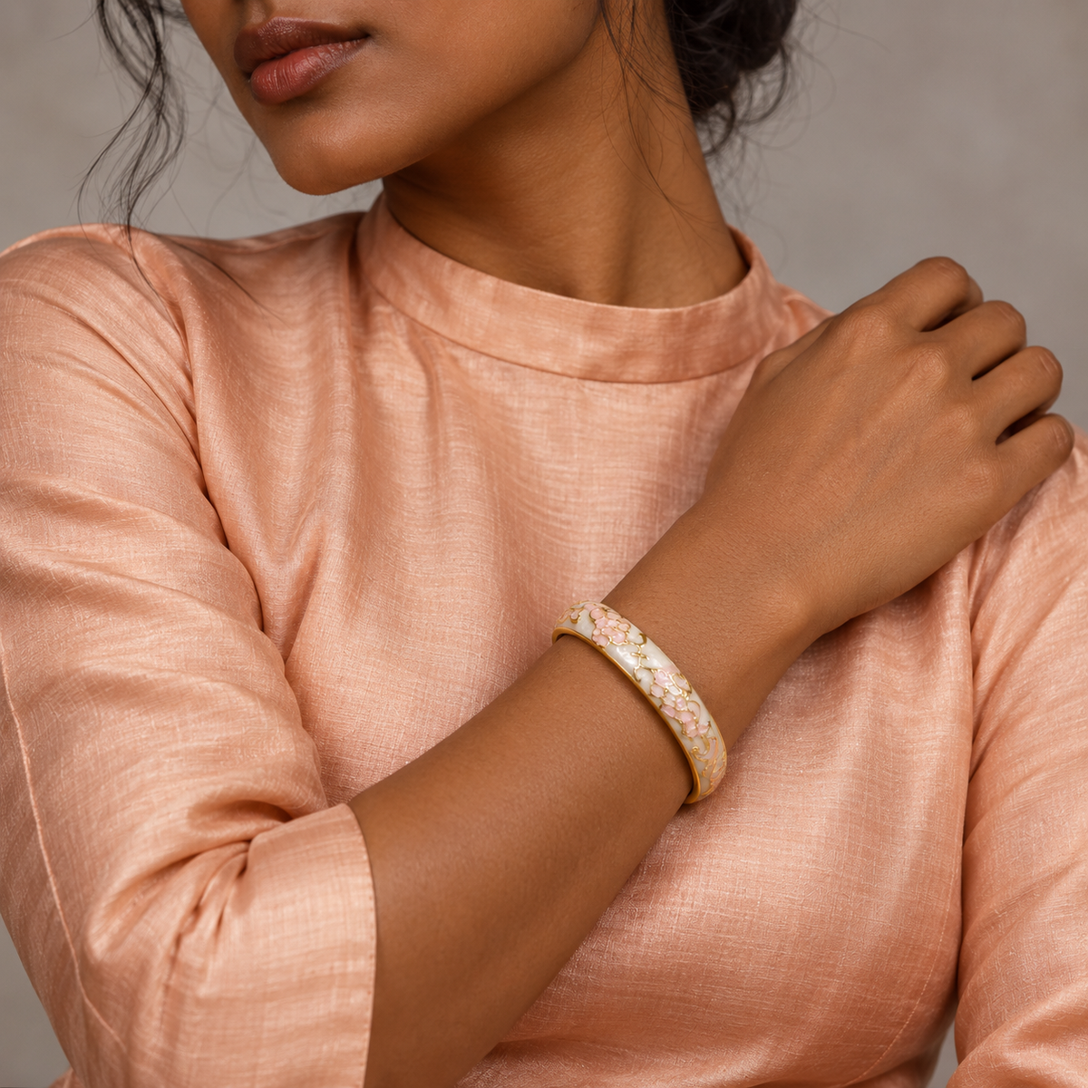 Gulposh bangle - editorial model