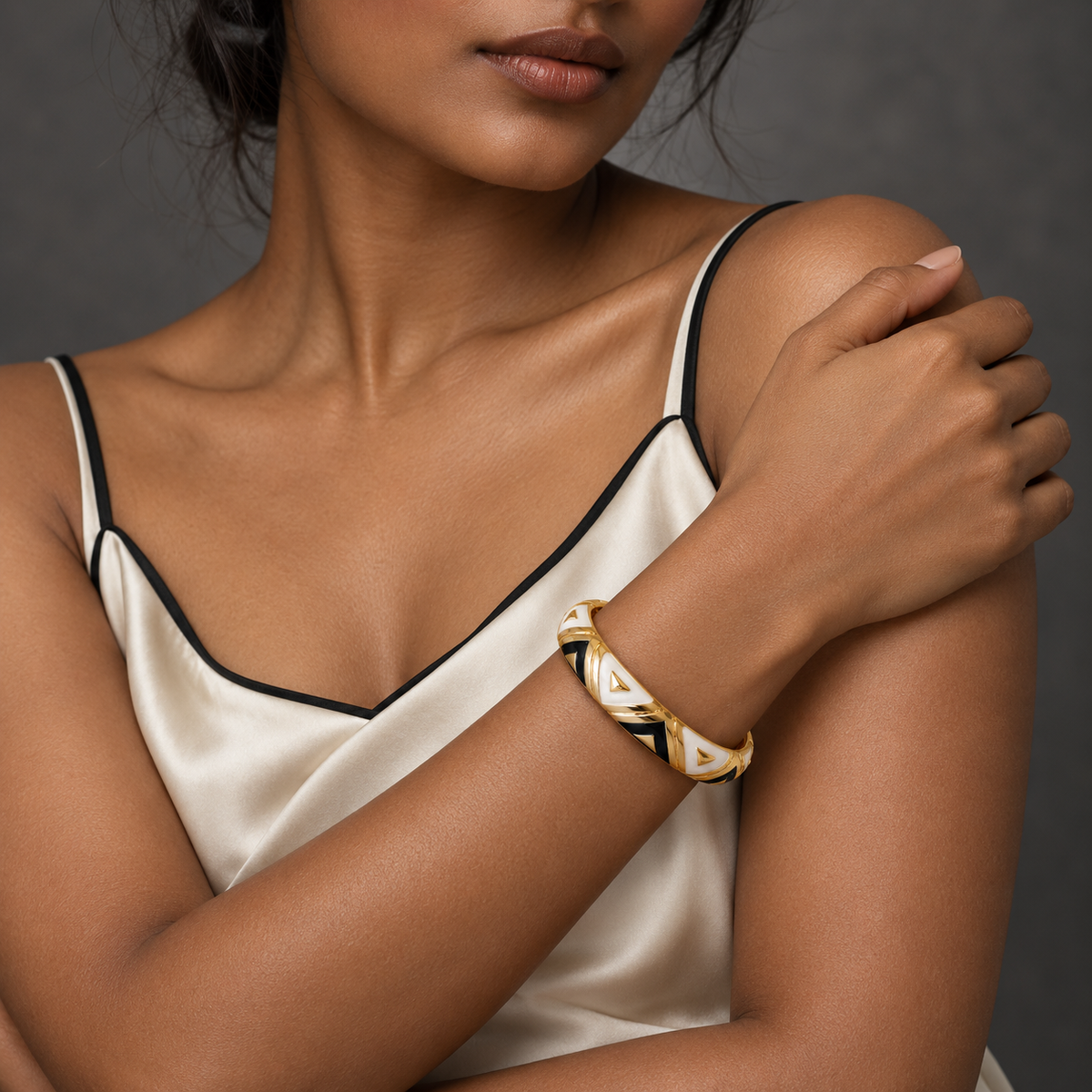 Kaari Meher bangle - editorial model