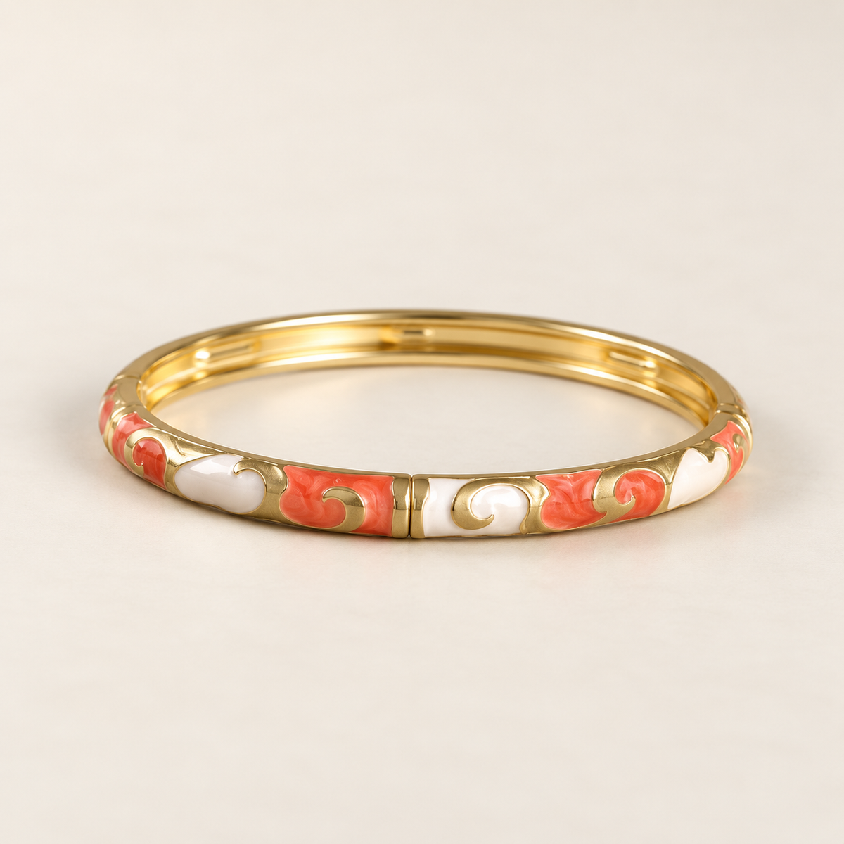 Kesariya Valli bangle - ivory product view