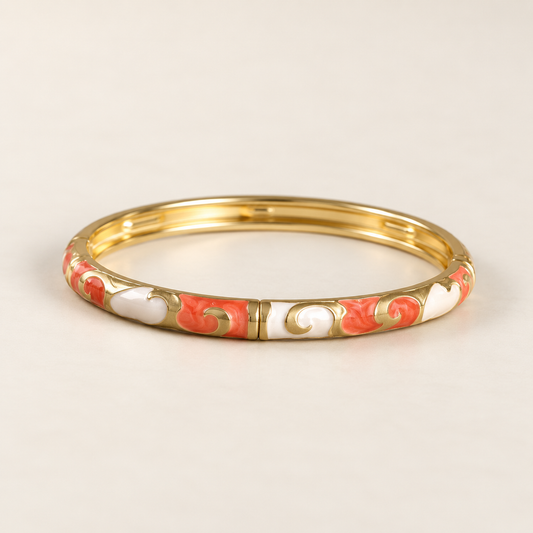 Kesariya Valli bangle - ivory product view