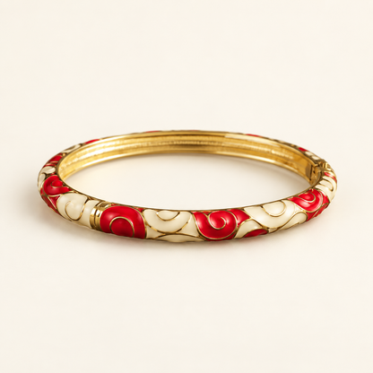 Leher Rang Bangle bangle — cream product hero — Rangat campaign 2026-10
