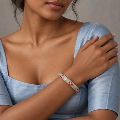 Mehrika bangle — editorial model — Rangat campaign 2026-10