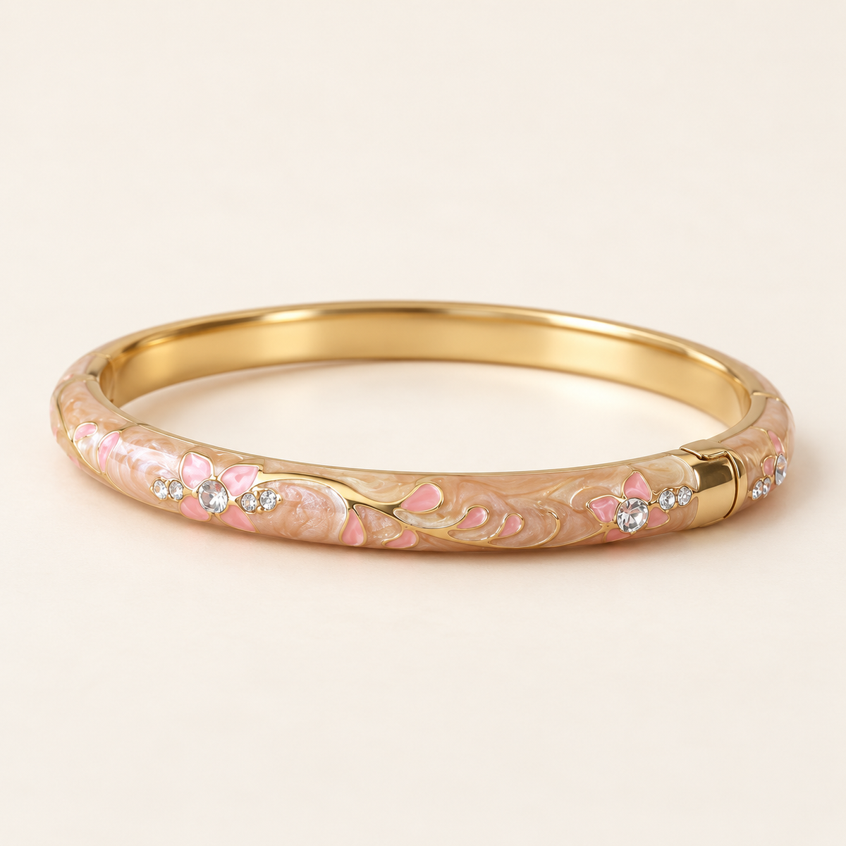 Mishri Phool bangle — cream product hero — Rangat campaign 2026-10