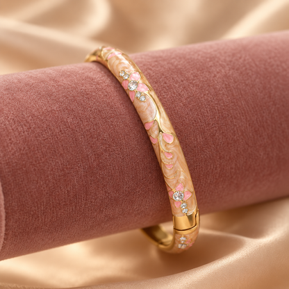 Mishri Phool bangle — velvet display — Rangat campaign 2026-10
