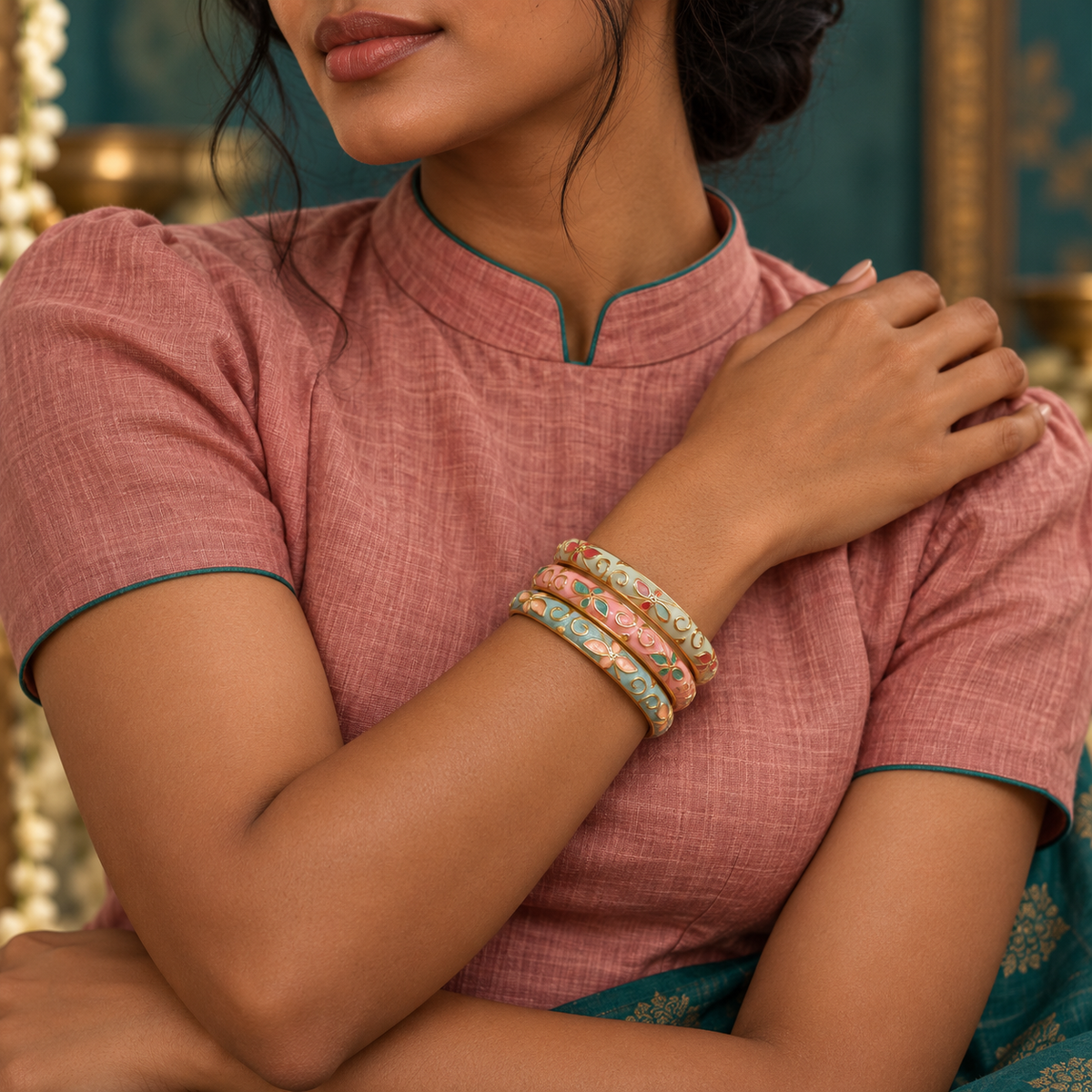 Navrang Stack — editorial model | Rangat stack campaign