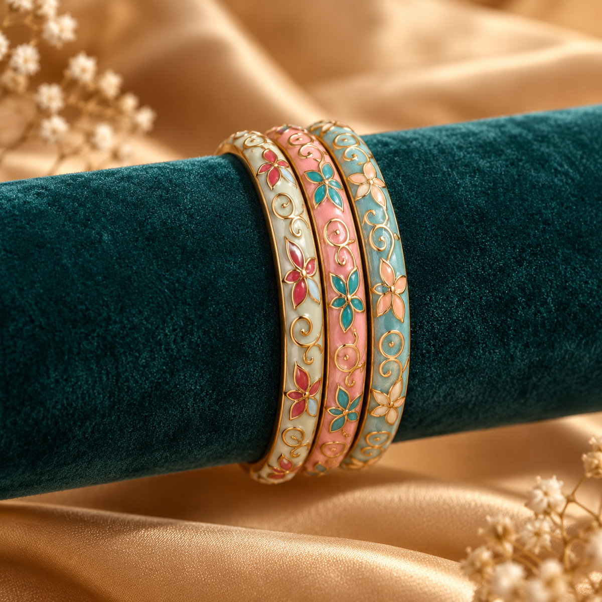 Navrang Stack — velvet display | Rangat stack campaign