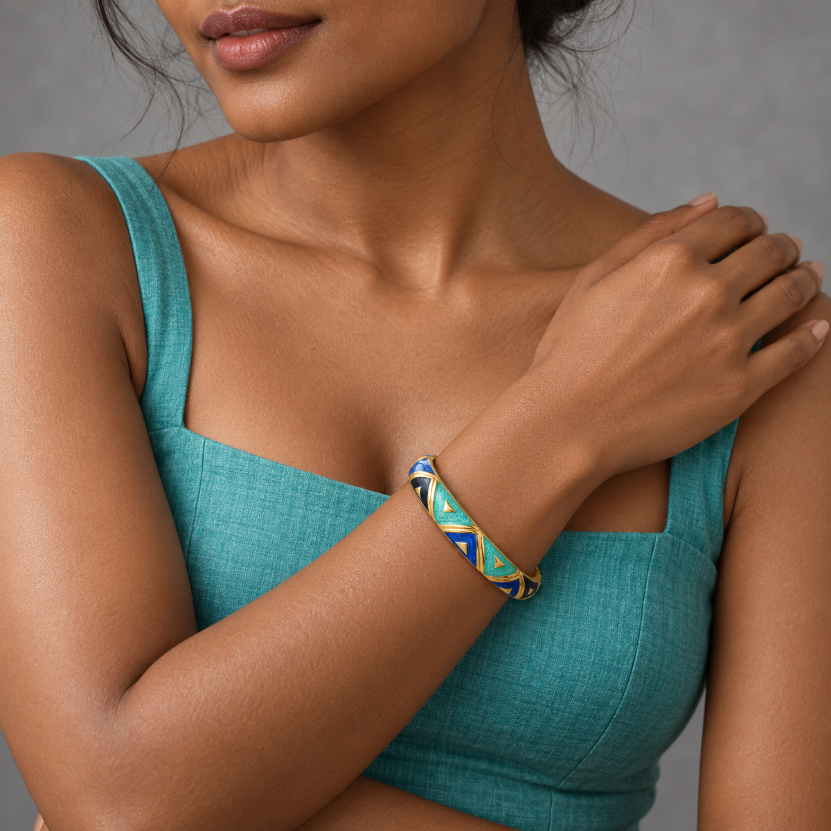 Neel Tara bangle — editorial model — Rangat campaign 2026-10