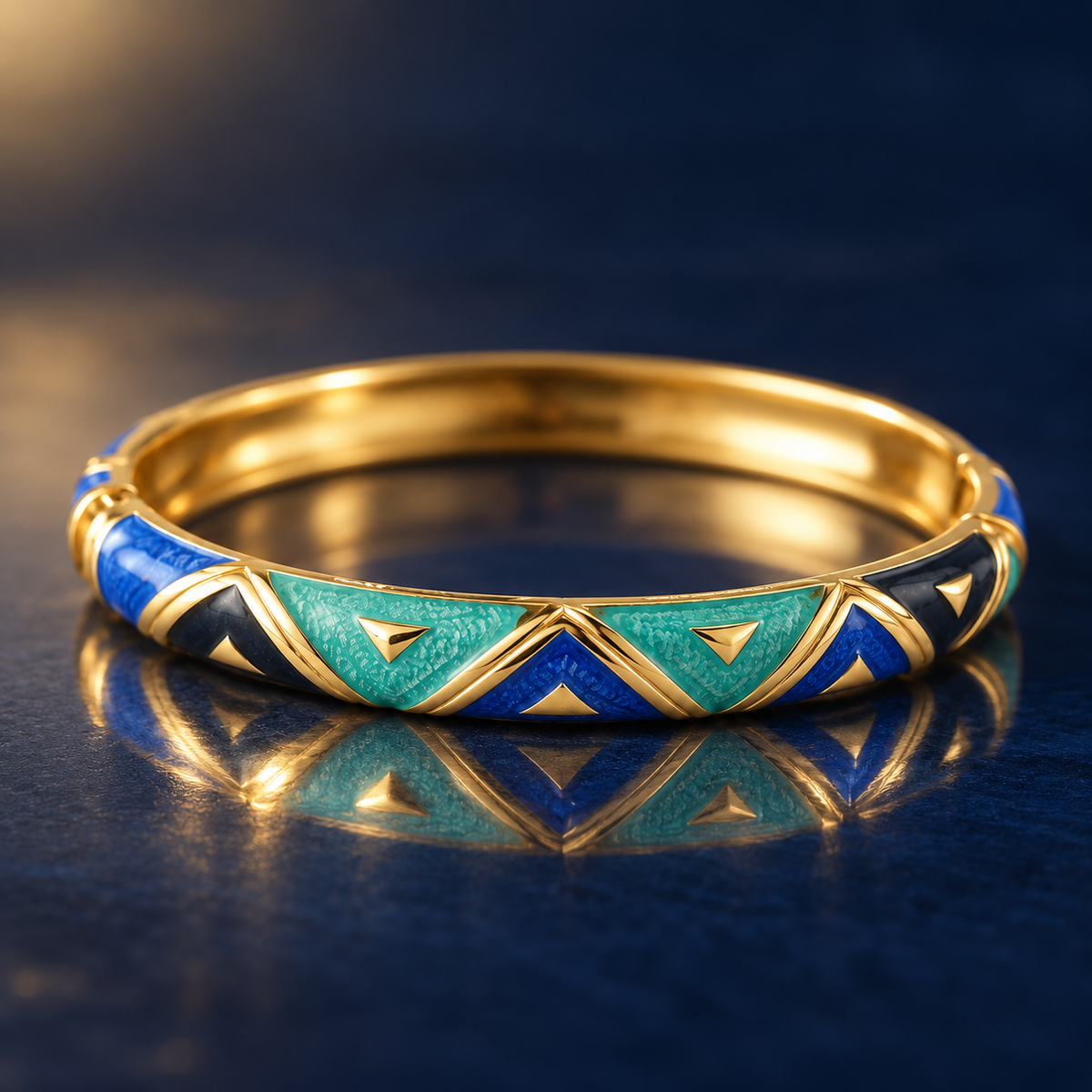 Neel Tara bangle — reflective macro — Rangat campaign 2026-10
