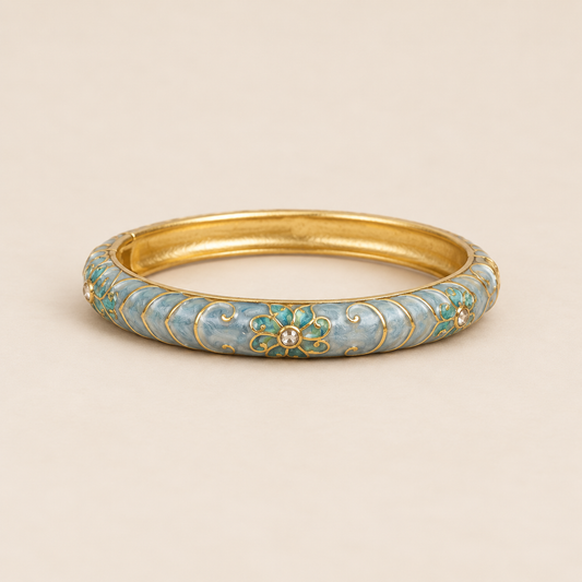 Neelambar bangle — cream product hero — Rangat campaign 2026-10