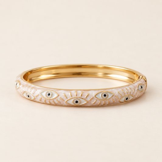 Nigaah bangle — cream product hero — Rangat campaign 2026-10