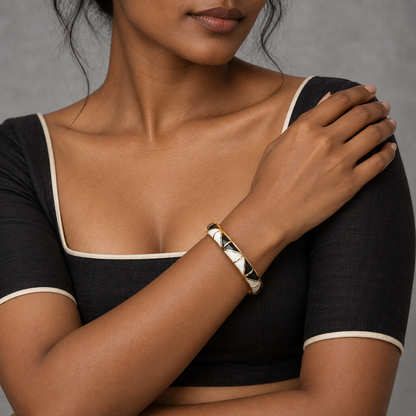 Noor Jaal bangle — editorial model — Rangat campaign 2026-10