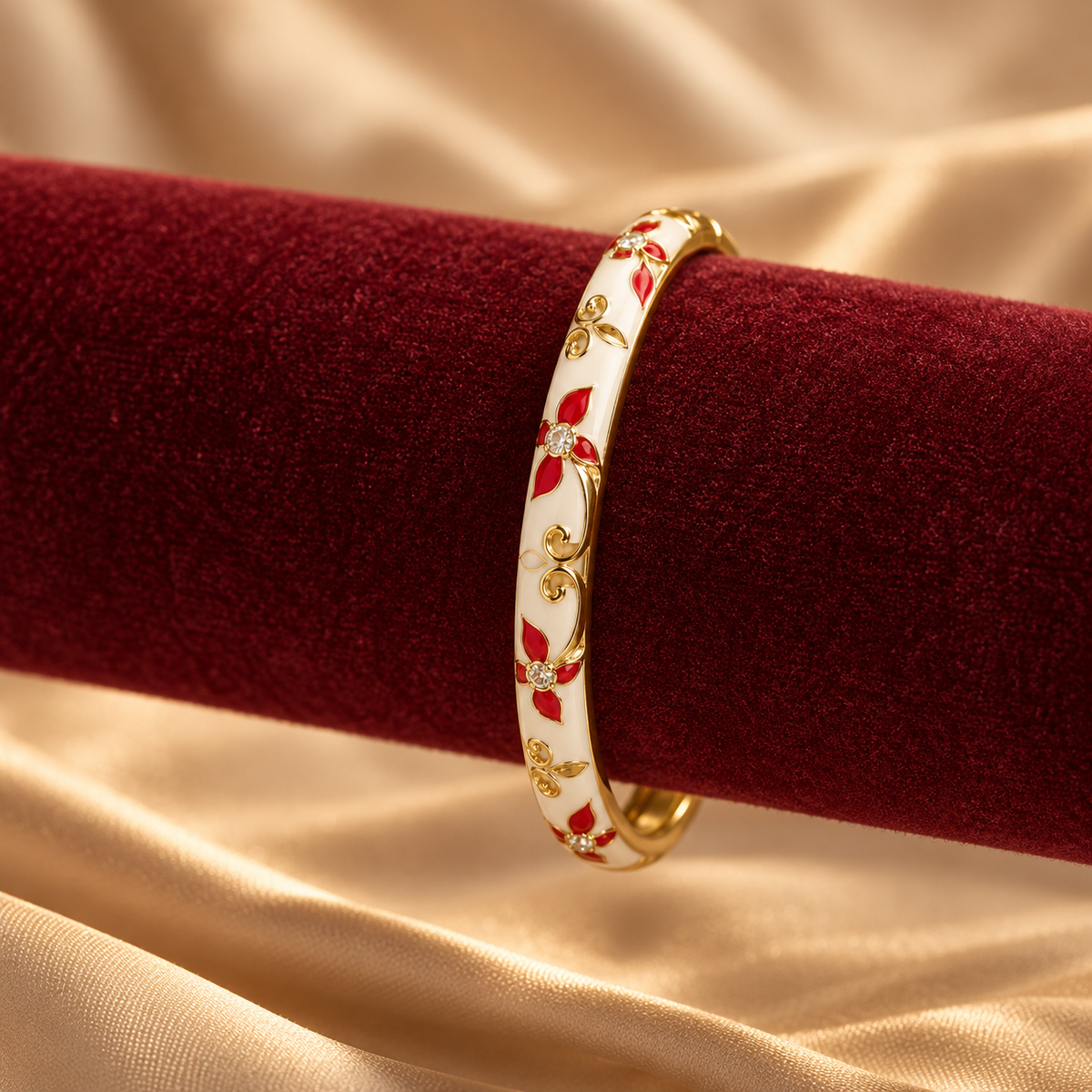 Noor Phool — velvet display | Rangat campaign batch 4