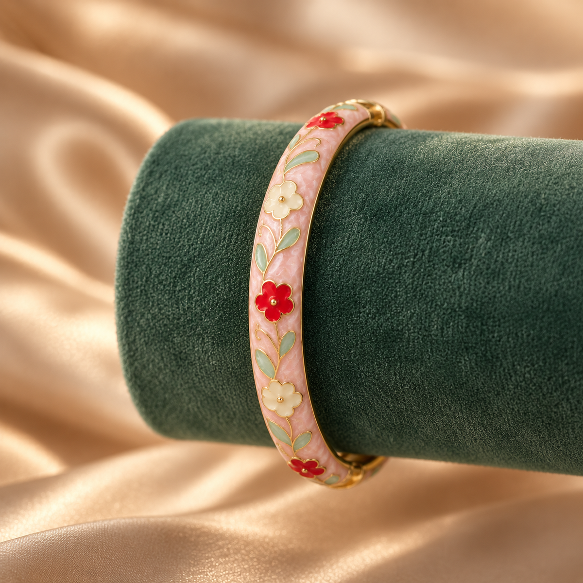 Surkh Baagh — velvet display | Rangat campaign batch 4