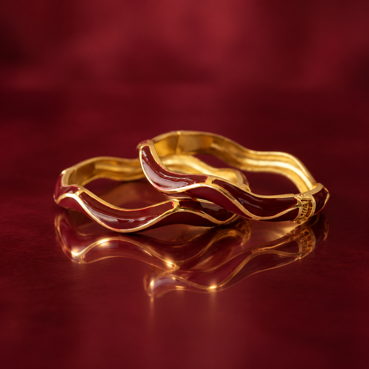 Surkh Leher — reflective macro | Rangat wave correction v3